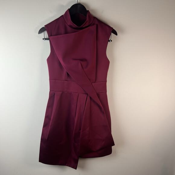 Keepsake the Label Revolve NWT Dress Burgundy M * Flawed Sleeveless Cocktail - Picture 2 of 11